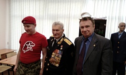 Встреча Героя Советского Союза Зайцева Г.Н. с учащимися полицейской подготовки школы № 136 г.Перми