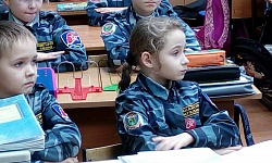 Встреча Героя Советского Союза Зайцева Г.Н. с учащимися полицейской подготовки школы № 136 г.Перми